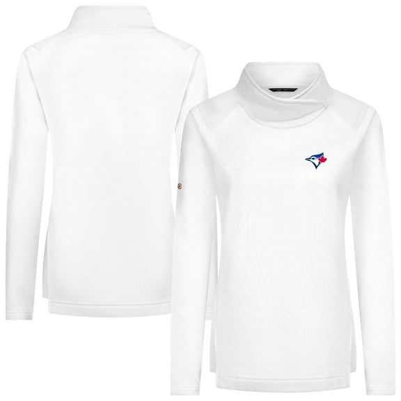 Women's Levelwear White Toronto Blue Jays Advance Insignia 2.0 Raglan Pullover