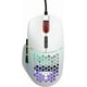 thumbnail image 1 of Glorious Mouse óptico Gamer Modelo I con cable, 9 botones, diseño panal RGB, 19000 dpi (MOBA, MMO, Batalla Royale), Blanco (Reacondicionado), 1 of 4