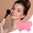thumbnail image 6 of Unique Bargains Butterfly Makeup Brush Cleaning Mat 1 Pc Pink, 6 of 6