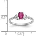 thumbnail image 2 of Bague en Or Blanc 10K avec Diamant Rubis, 2 of 2