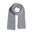 thumbnail image 3 of beishanbush Scarf Warm Winter Scarf Unisex Polyester Scarf Multi Color Cold Weather Neck Scarves for Men Women Grey, 3 of 3