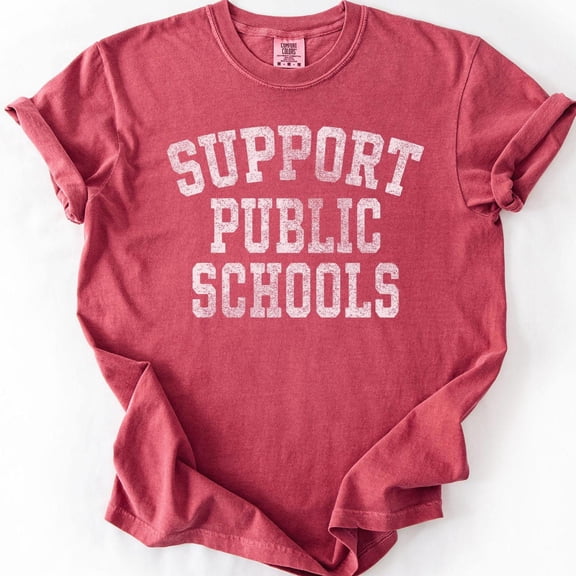 Support Public Schools Shirt, Teacher Graphic Tee, Public School Teacher Gift, Education Support Shirt, Back To School Teacher Shirt, Soft Cotton Unisex T-Shirt