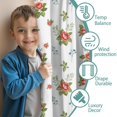 Blackout Kids Curtains,Pioneer Flower Floral Print Pattern Children's