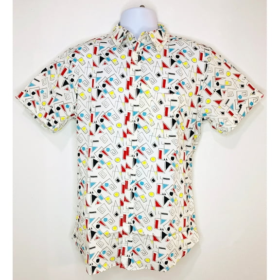 Linear Geo 1980s Shirt