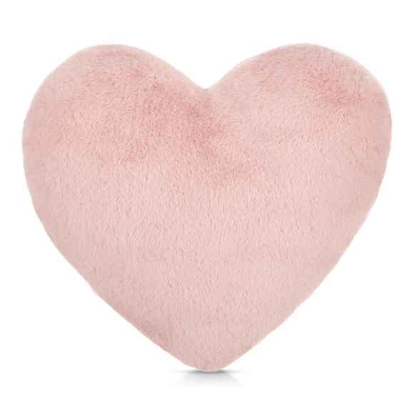 Bouclair Pink Heart Decorative Throw Pillow
