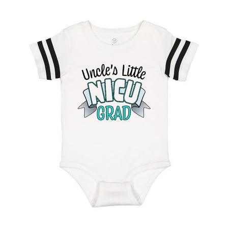 

Inktastic Uncle s Little Nicu Grad in Blue with Banner Gift Baby Boy or Baby Girl Bodysuit