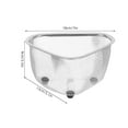 thumbnail image 2 of PAMINGONO Corner Sink Basket 1Pcs 18X13X9CM Silver Color For Homeowners Easy To Use, 2 of 8
