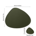 thumbnail image 3 of PEONAVET Pu Heat Insulating Tables Stylish Insulating Mat Teardrop Insulating Mat Table Mat Round Table Cutlery Teardrop Table Decoration Leather Waterproofing And Oilproof Table Mat, 3 of 6