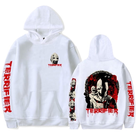 ZHIYAN Terrifier Halloween Merch Horror Movie Hoodies For Women/Men Long Sleeve Scary Style Streetwear Sweatshirt,3XL,3