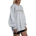thumbnail image 3 of UJNDER Women's Alphanumeric Print Hoodies for Women Long Sleeve Lined Casual Everyday Grey XL, 3 of 4