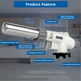 thumbnail image 4 of HESIGND Kitchen Culinary Torch, Professional Butane Torch Kitchen Blow Lighter Adjustable Flame with Reverse Use for Creme Brulee, Searing, Baking, BBQ (Butane Gas Not Included), 4 of 7