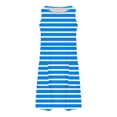 thumbnail image 5 of Yuzhih Women's Summer Dress Fashion Printed Sleeveless Crew Neck Tank Dress Casual Baggy Dress with Pocket, 5 of 6