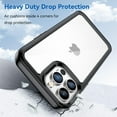 thumbnail image 6 of Case for iPhone 13 Pro Case Slim Dropproof [Defend from Drop/Scratch/Slip/Fingerprint] Clear Acrylic Hard Back Soft TPU Bumper Hybrid Phone Cover for iPhone 13 Pro-Black, 6 of 16