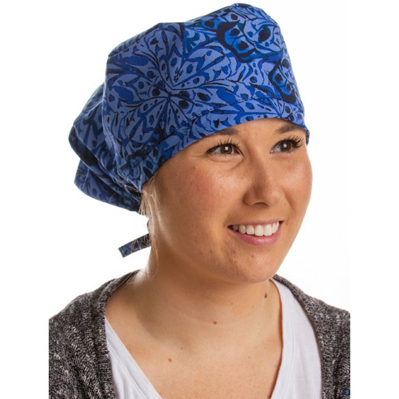 Landau Roomy Scrub Cap For Big Hair (Pack Of 6) Scrub Top