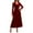 Red, variant on Christmas Dresses For Women Elegant Velvet Casual Long Sleeve V neck Cocktail Party Gown Fall Winter Dresses Red