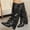 Black, variant on Women’s Fall Winter Slouchy Mid Calf Boots Solid Color Pointed Toe Mid Block Heel Fashion Ruched Knight Footwear for Daily Wear White 9(42)