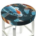thumbnail image 3 of Gukieu Cute Koi Fish Serenity Print Round Chair Cover, Dust-proof and Non-slip Bar Chair Protective Cover, Suitable for Bars, Restaurants, Offices-13 inch, 3 of 7