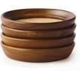 thumbnail image 1 of Kamenstein 4 Pièces, Sous-Verres Empilables en Bois d'Acacia Naturel et Liège, Lot de 4, 1 of 4