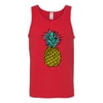 thumbnail image 2 of Wild Bobby, Trendy Tropical Pineapple, Fashion, Men Graphic Tank Top, Red, X-Large, 2 of 4