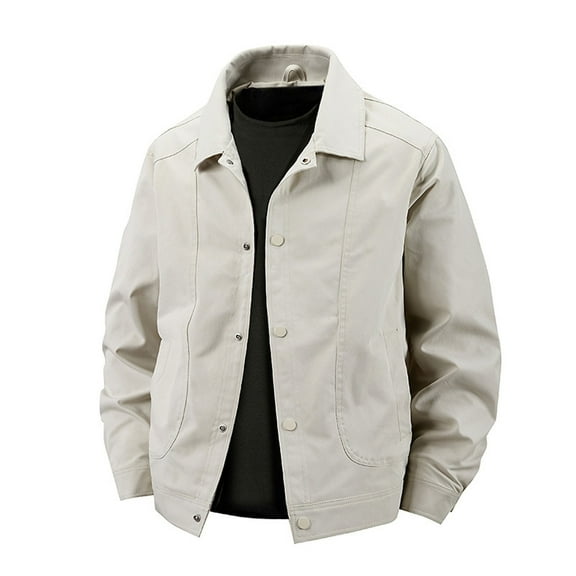 TIANZEN Casual Stand Collar Jacket Lightweight Outdoor Windbreaker Autumn Thin Coat For Daily Streetwear Winter Men Industrial Winter Jackets for Men down Jacket Mens
