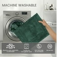 thumbnail image 3 of Home Weavers Classy Bathmat 100% Cotton Tufted Bath Rug, Extra Soft and Absorbent Bath Rugs, Machine Washable bath rugs for Bathroom, 24"x40" Rectangle, Bottle Green, 3 of 10