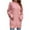 Pink, variant on Fesfesfes Women Sweater Fall Winter Solid Color Button Crew Neck Sweater Long Sleeve Pocket Dress Plus Size $10