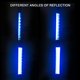 thumbnail image 5 of Pegatinas de rayas reflectantes fuertes, intensidad, visibilidad nocturna, calcomanía reflectante, grado de advertencia de seguridad universal, impermeable, autoadhesivo para maletero de coche (azul), 5 of 5