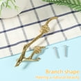 thumbnail image 4 of Threns Twig Drawer Pulls Decorative Flower Branch Shaped Dresser Knob Brass Branch Cabinet Handle for Dresser Closet Cupboard, 4 of 11