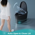 thumbnail image 4 of HOROW T36 Black Smart Bidet Toilet, Auto Open/Close Lid, Built-in Pump Dual Flush, Heated Seat 6-Level, Warm Air Dryer, 12" Rough-In, 4 of 14