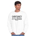 thumbnail image 5 of Christianity Is Not A Religion Sweatshirt for Men or Women Brisco Brands X, 5 of 6