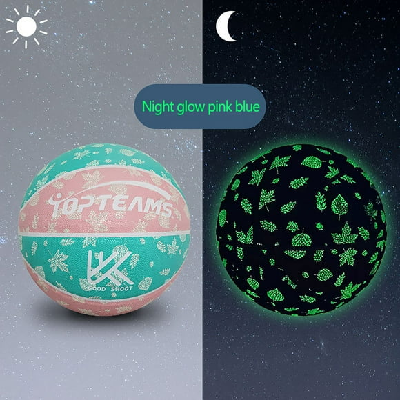 Balón de baloncesto reflectante holográfico y brillante. Balón de baloncesto de cuero compuesto reflectante. Baloncesto nocturno para interiores y exteriores. Regalos para niños y niñas.