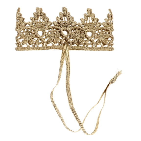 LOLIPPYY Baby Girl Hair Accessories Baby Crown Headband Golden Fabric 1Pcs