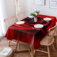 thumbnail image 2 of Red Rose Flower Table Cloth Waterproof Dining Tablecloth for Table Kitchen Decorative Coffee Cuisine Party Table Cover, 2 of 6