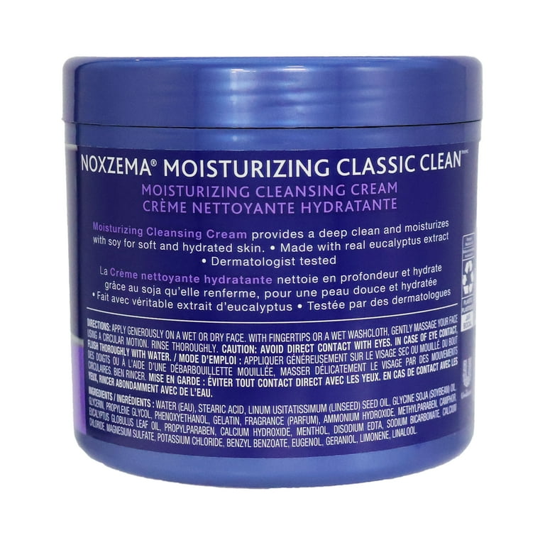 Noxzema Classic Clean Moisturizing Cleansing Cream, 12 Oz., Pack