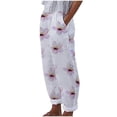 thumbnail image 1 of Pantalones largos con estampado de bolsillo suelto informal de verano para mujer a la moda Fridja  alkflakhf33062, 1 of 5