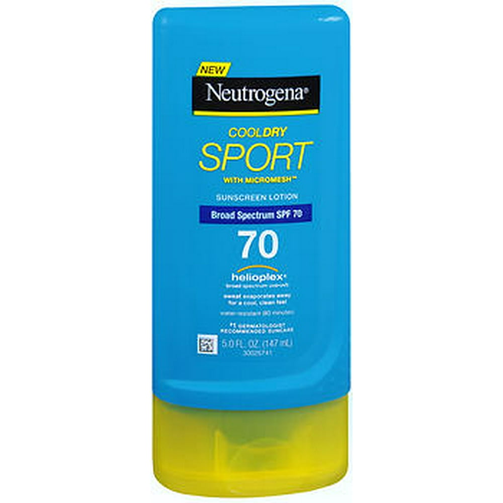 Neutrogena CoolDry Sport Sunscreen Lotion SPF 70 - Walmart.com ...