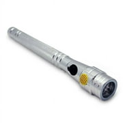 Flexible Telescopic Magnetic Flashlight 3 in 1 Magnet Expandable 3 LED Lights Silver