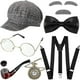 thumbnail image 1 of Conjunto de disfraz de anciano para niños Disfraz de anciano de Halloween para niños Conjunto de abuelo de 100 días de escuela para niños Conjunto de disfraz de anciano con muchas piezas Z1692, 1 of 5