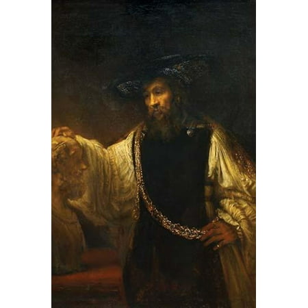 Aristotle With a Bust of Homer Poster Print by Rembrandt Van Rijn (24 x