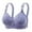 Blue, variant on Women Soft Cup Solid Bra Casual Comfort Bra Floral Design Breathable Soft Cup Support Adjustable Strap Everyday Wear 46 Blue