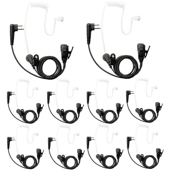 10 PCS CP200D RDM2070D Surveillance Earpiece Compatible with Motorola Radio CLS1410 CLS1110
