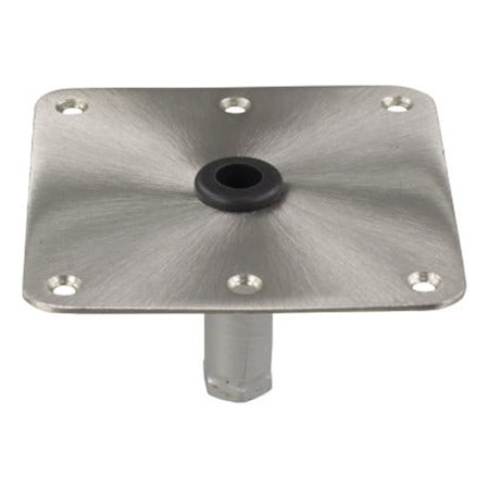 UPC: 0038132436015 | Springfield 1630001 Threaded Square Seat Base for KingPin Post – 7 Satin Finish