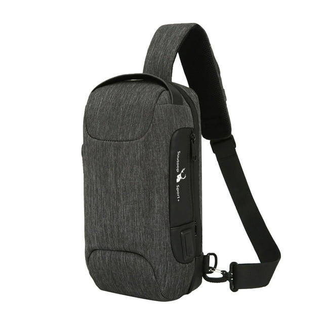 Dvkptbk Crossbody Sling Backpack Sling Bag Large Capacity Men's Multi-function Backpack Shoulder Bag Anti-theft Chest Bag for Travel Sport Running Hiking