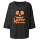 thumbnail image 3 of Blusa De Mujer Con Cuello En V Y Estampado De Algodón Y Lino Con Manga Tres Cuartos Fridja  hj3287, 3 of 4