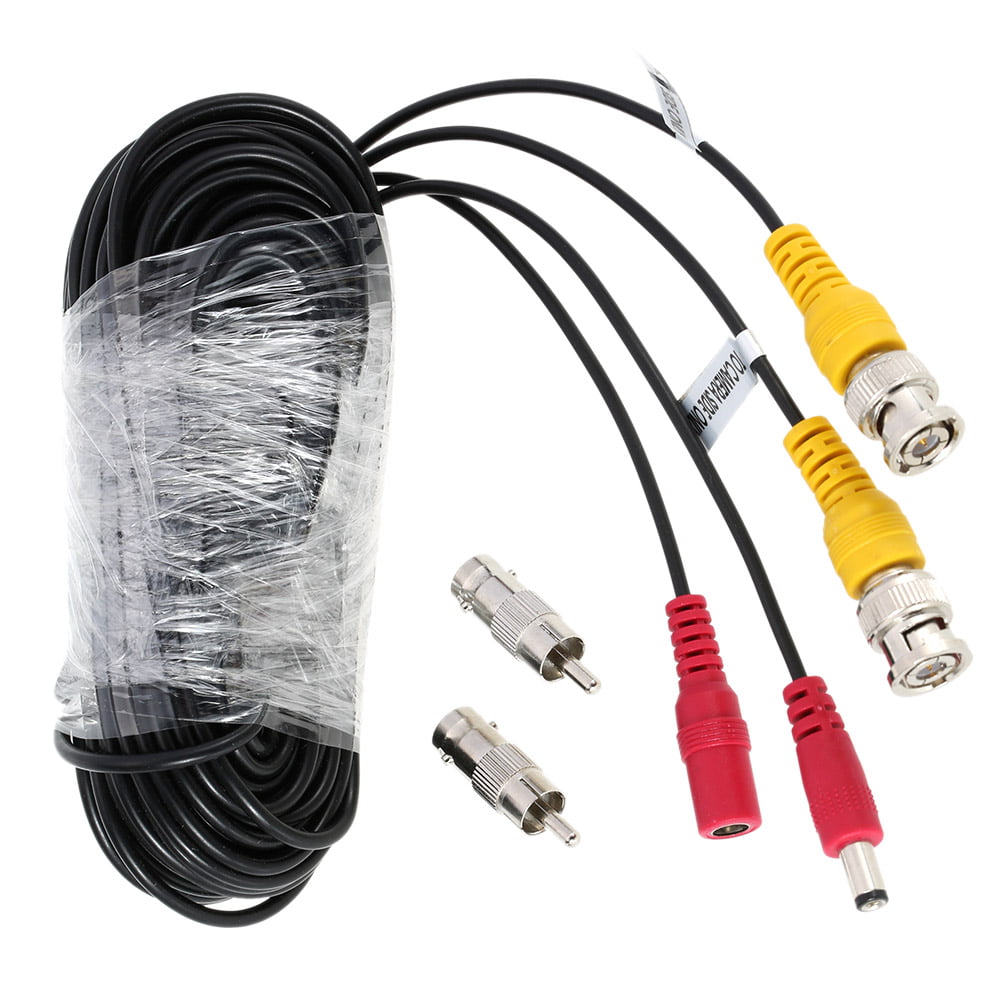 131ft BNC DC Connector Video Power Siamese Cable 4pcs for CCTV Camera DVR H6Q5