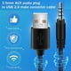 thumbnail image 4 of 3.5mm Plug AUX Audio Jack to USB 2.0 Male Charger Cable Adapter Cord for Car MP3, 4 of 5