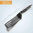 thumbnail image 7 of Jean-Patrique Chef's Stainless Steel Serrated Slicer and Server | Unique Serrated Design | A Perfect Cake Slicer and Server, Lasagna Cutter, Spatula, Brownie Cutter or Pizza Lifter | from, 7 of 7
