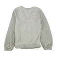 thumbnail image 2 of ALFANI Womens Beige Long Sleeve V Neck Top M, 2 of 2