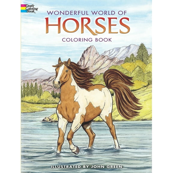 Pre-Owned Wonderful World of Horses Coloring Book (Paperback) 0486444651 9780486444659
