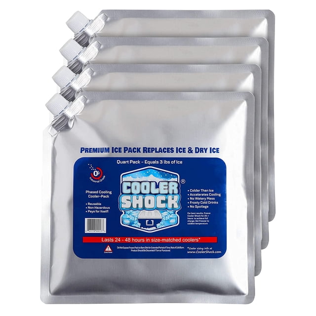 Paquetes de hielo Cooler Shock para enfriadores de larga duración y reutilizables